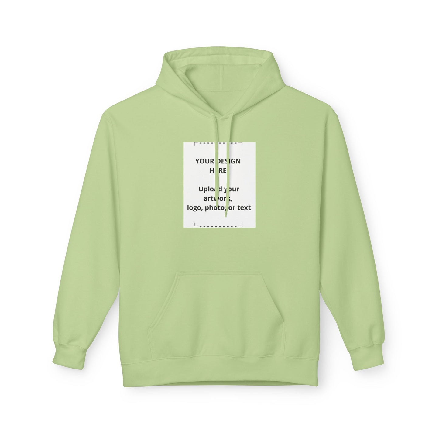 Custom Minimal Center-Print Hoodie — Personalize with Your Logo, Photo or Text