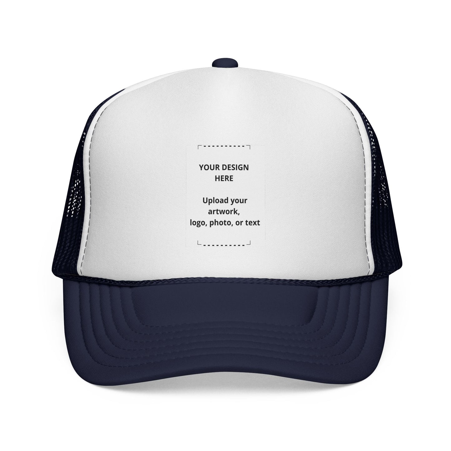 Custom Trucker Cap - Personalized Mesh Snapback Hat for Logos & Photos
