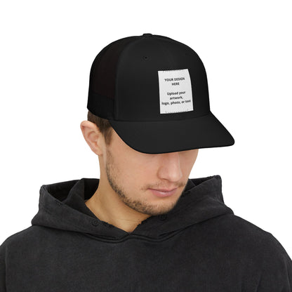 Custom Trucker Snapback Cap — Personalized Mesh Baseball Hat