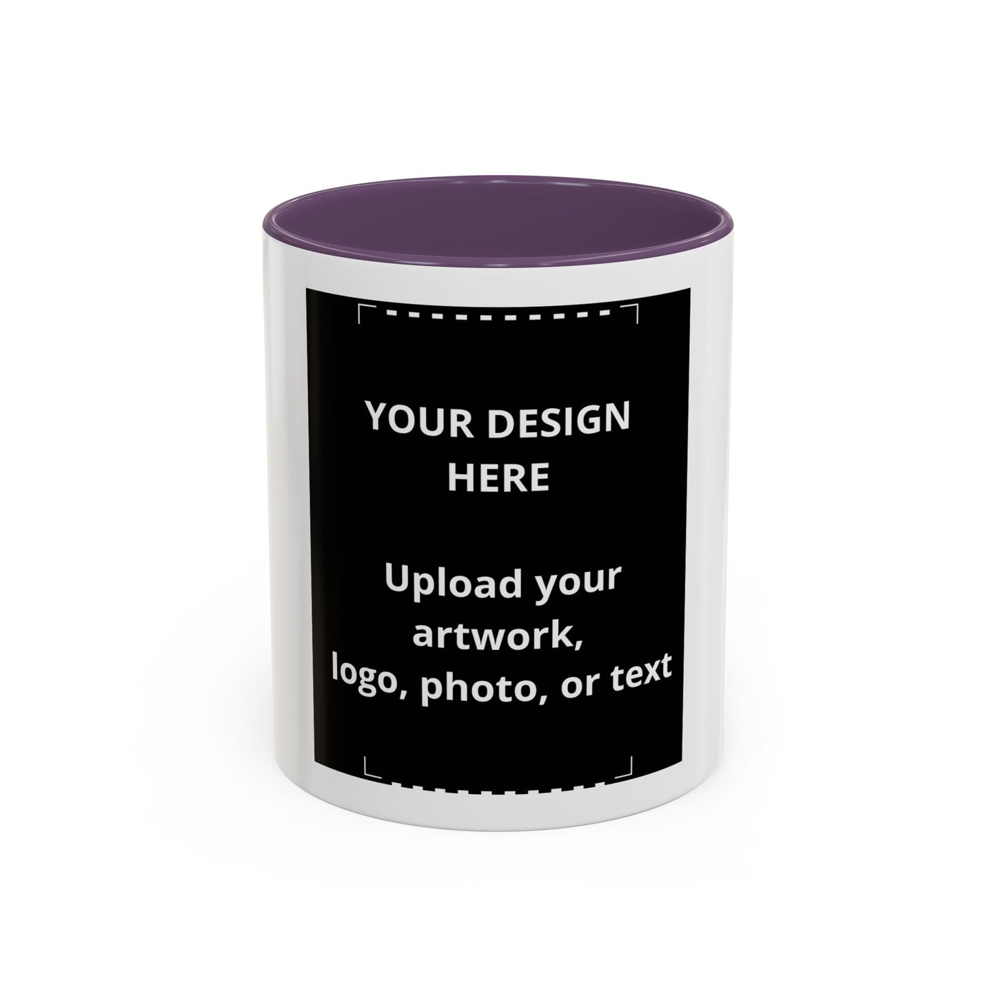 Custom Accent Coffee Mug — Personalized Photo & Logo Coffee Cup (11oz/15oz)