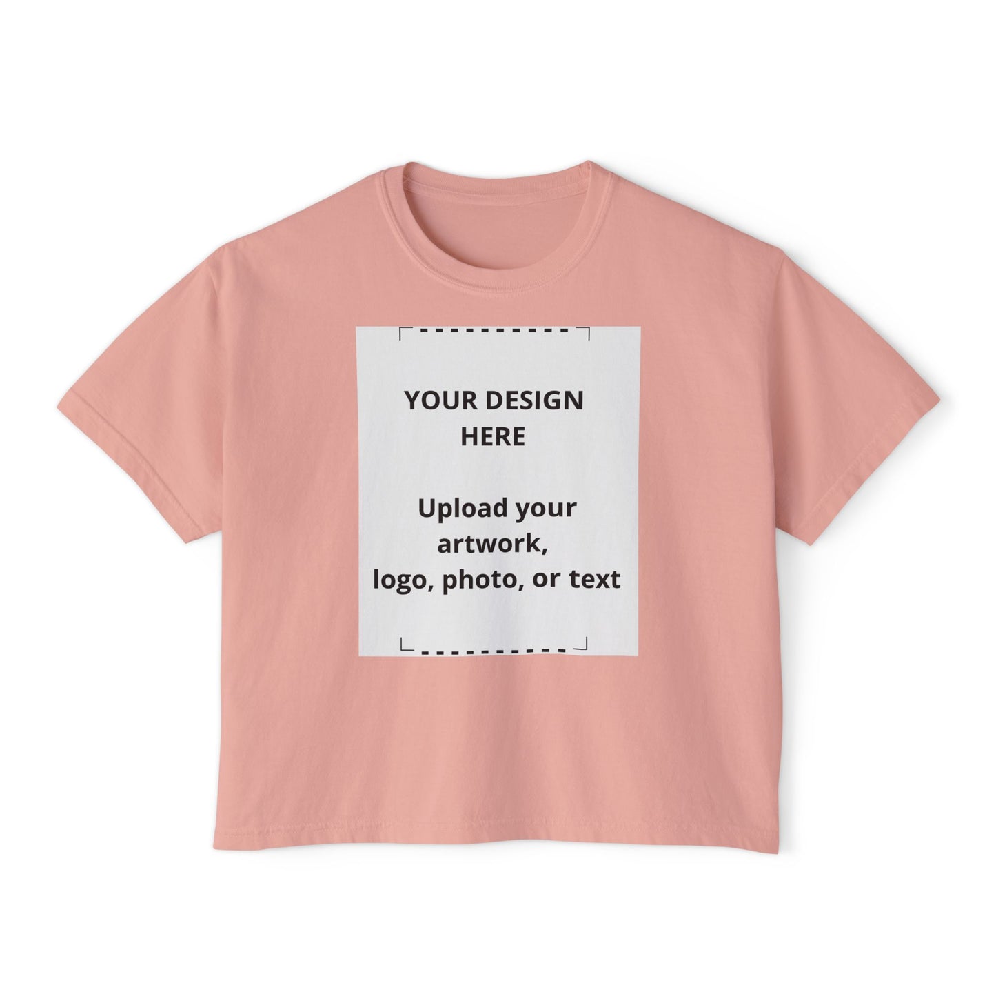 Women's Boxy Tee - Customizable Graphic Crop T-Shirt