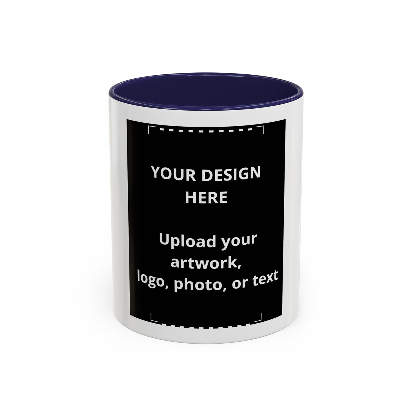 Custom Accent Coffee Mug — Personalized Photo & Logo Coffee Cup (11oz/15oz)