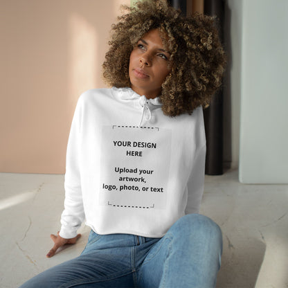 Cropped Hoodie — Custom Print Women's Crop Pullover