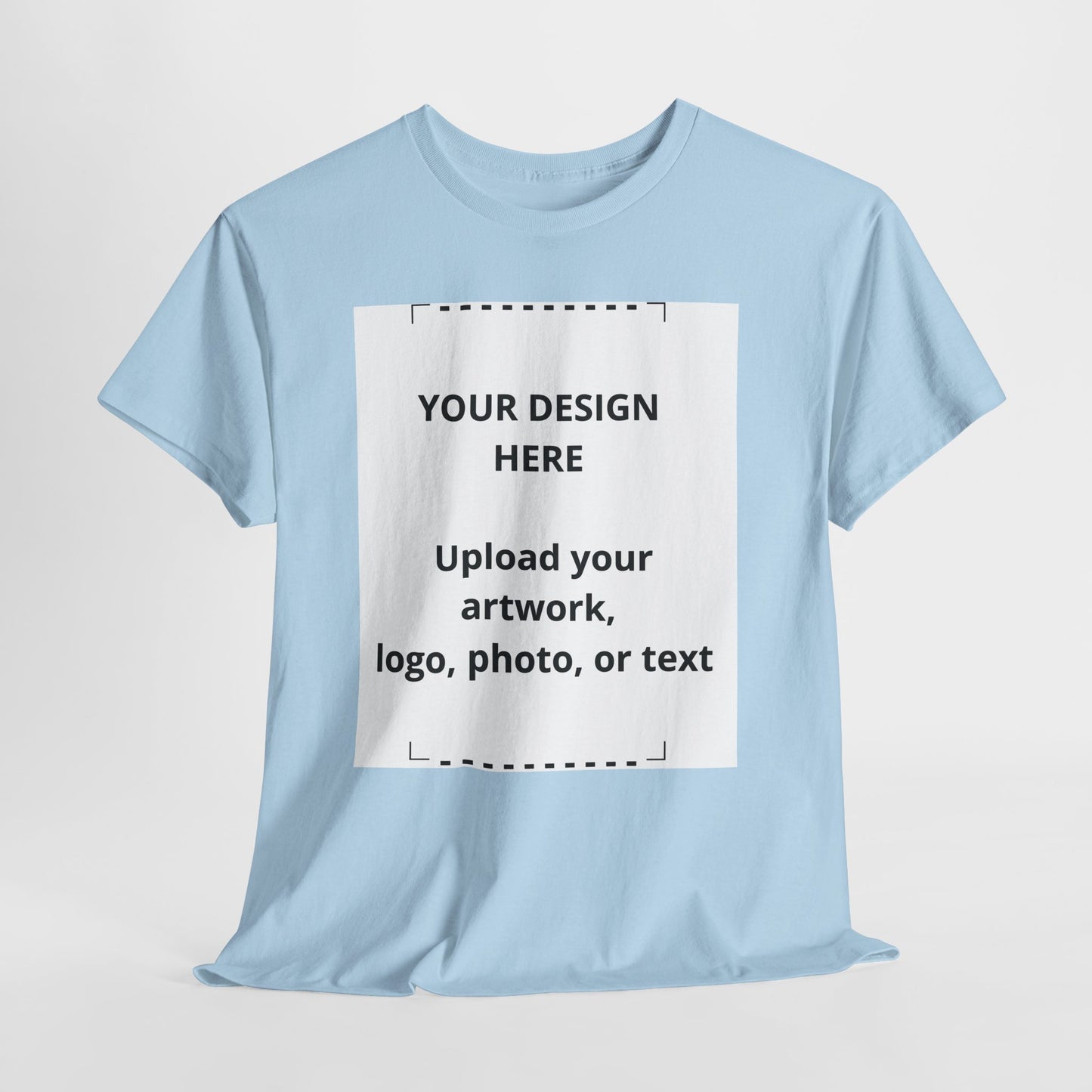 Customizable White T‑Shirt — Upload Your Design, Photo or Logo