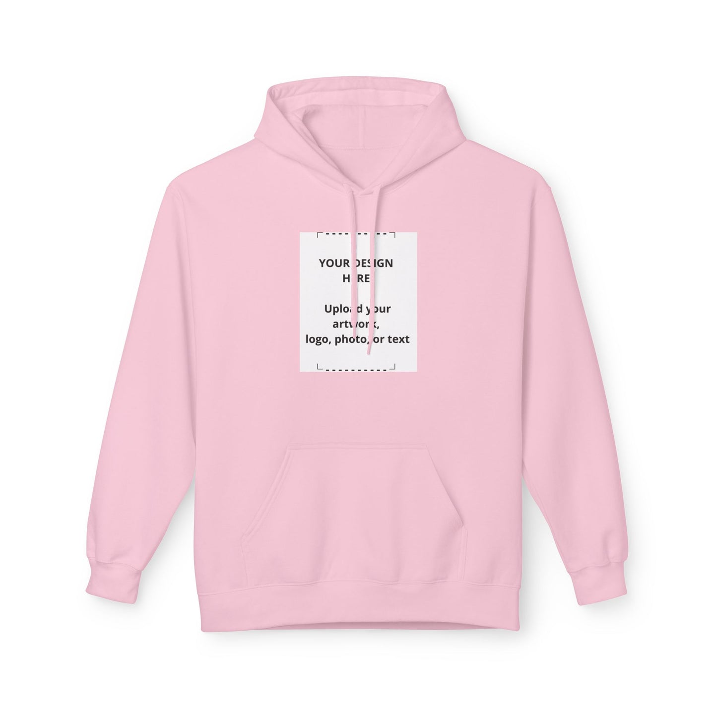 Custom Minimal Center-Print Hoodie — Personalize with Your Logo, Photo or Text