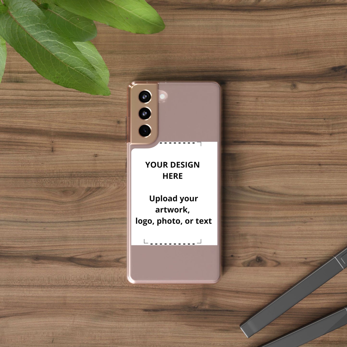 Custom Clear Phone Case — Personalized Photo, Logo & Text iPhone Case