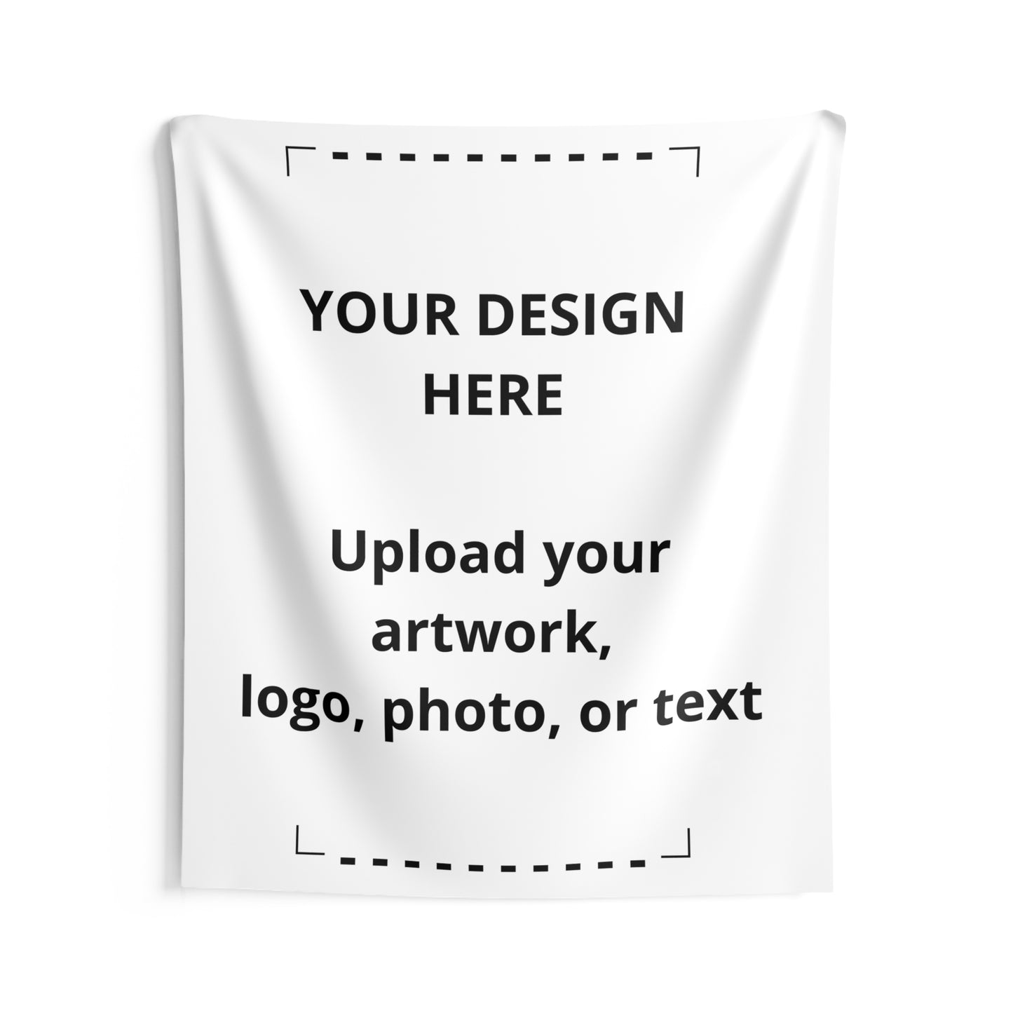 Custom Indoor Wall Tapestry — Personalized Photo, Logo & Text Decor