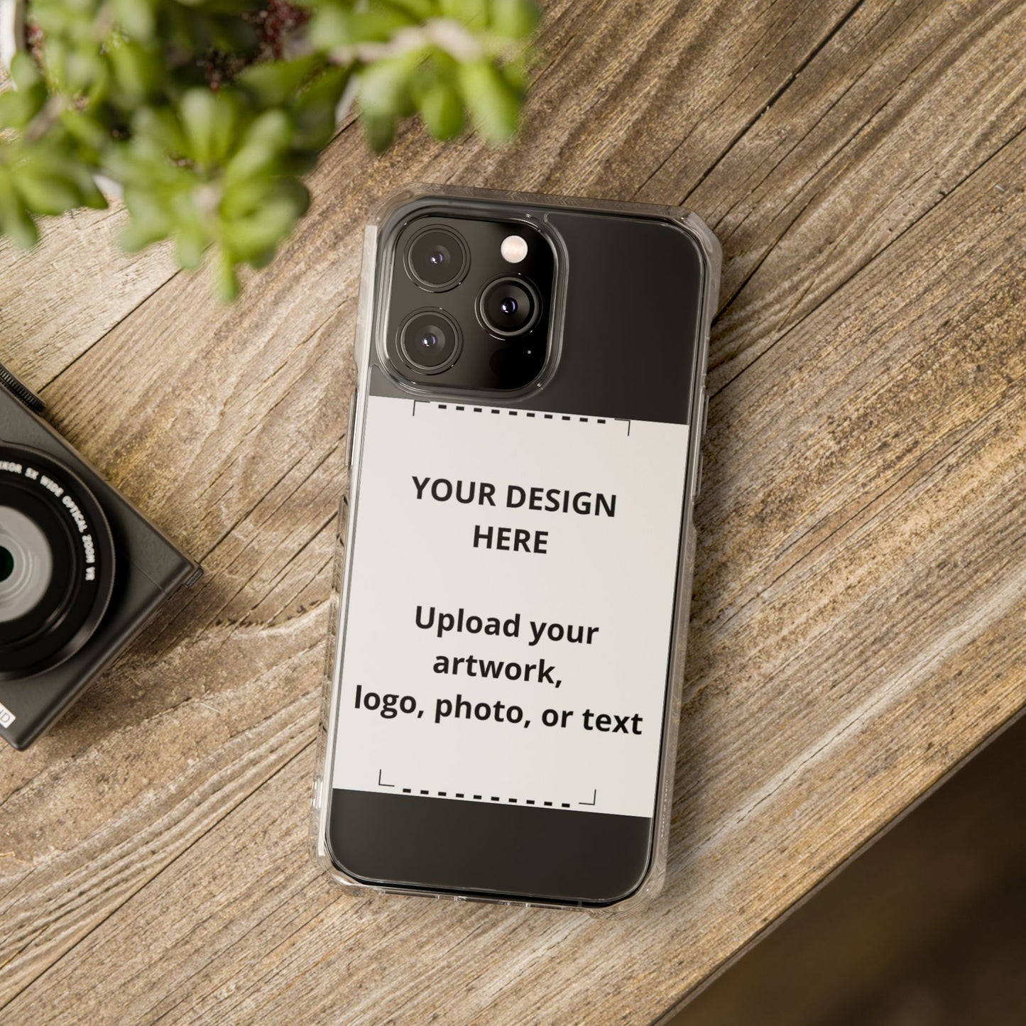 Clear Magnetic Phone Case — Customizable Impact-Resistant iPhone Cover