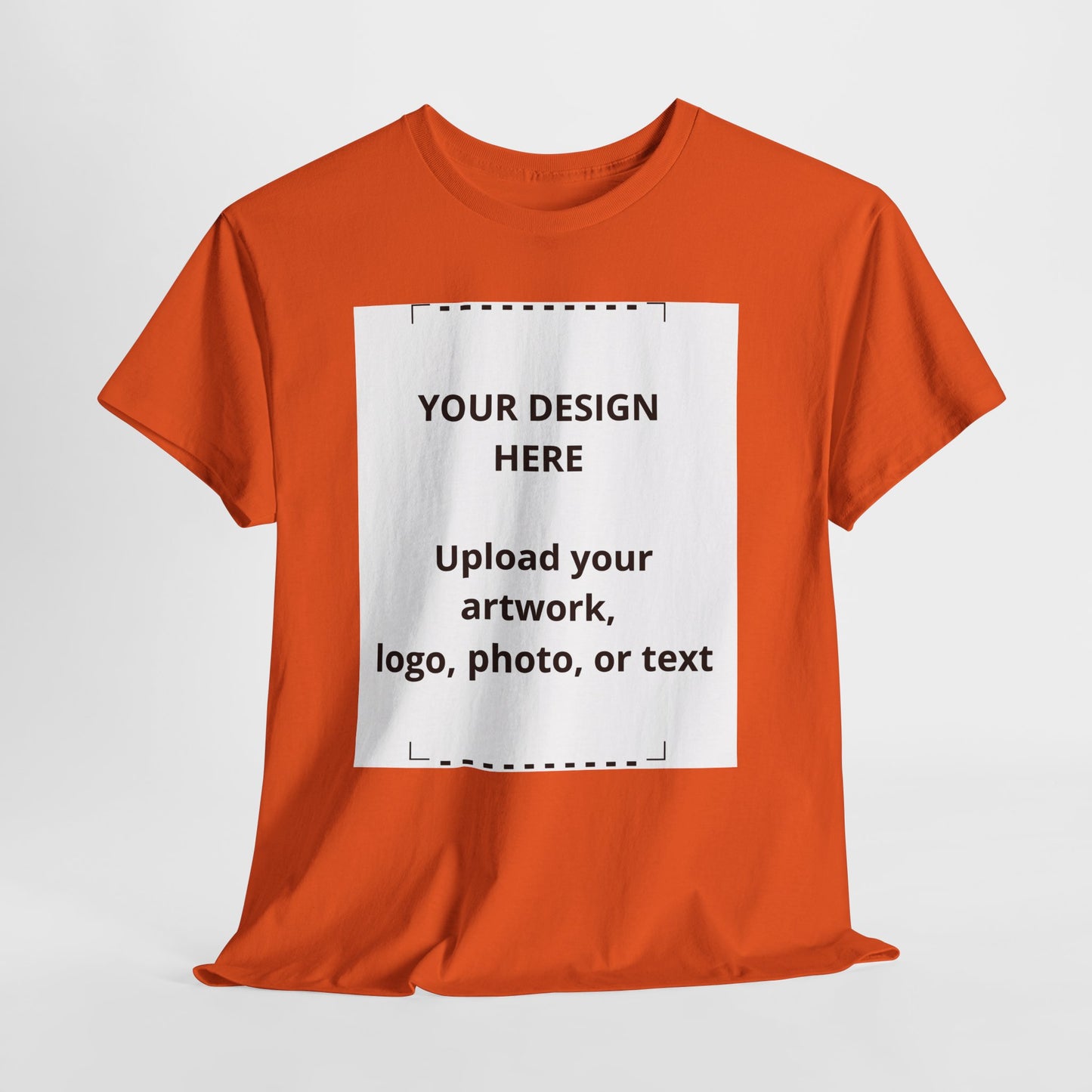 Customizable White T‑Shirt — Upload Your Design, Photo or Logo