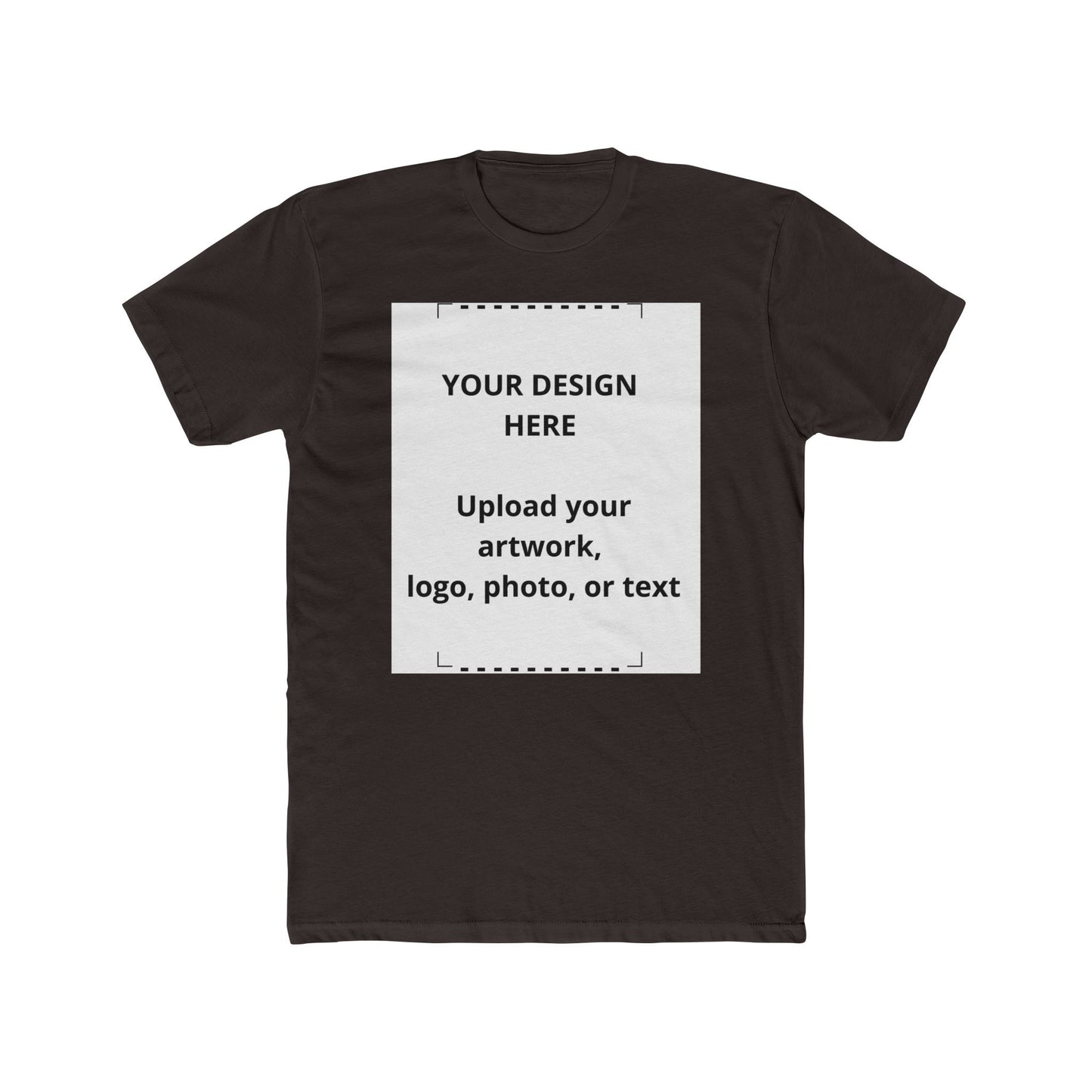 Custom Photo & Logo T‑Shirt — Personalized Crew Tee (Upload Your Design)