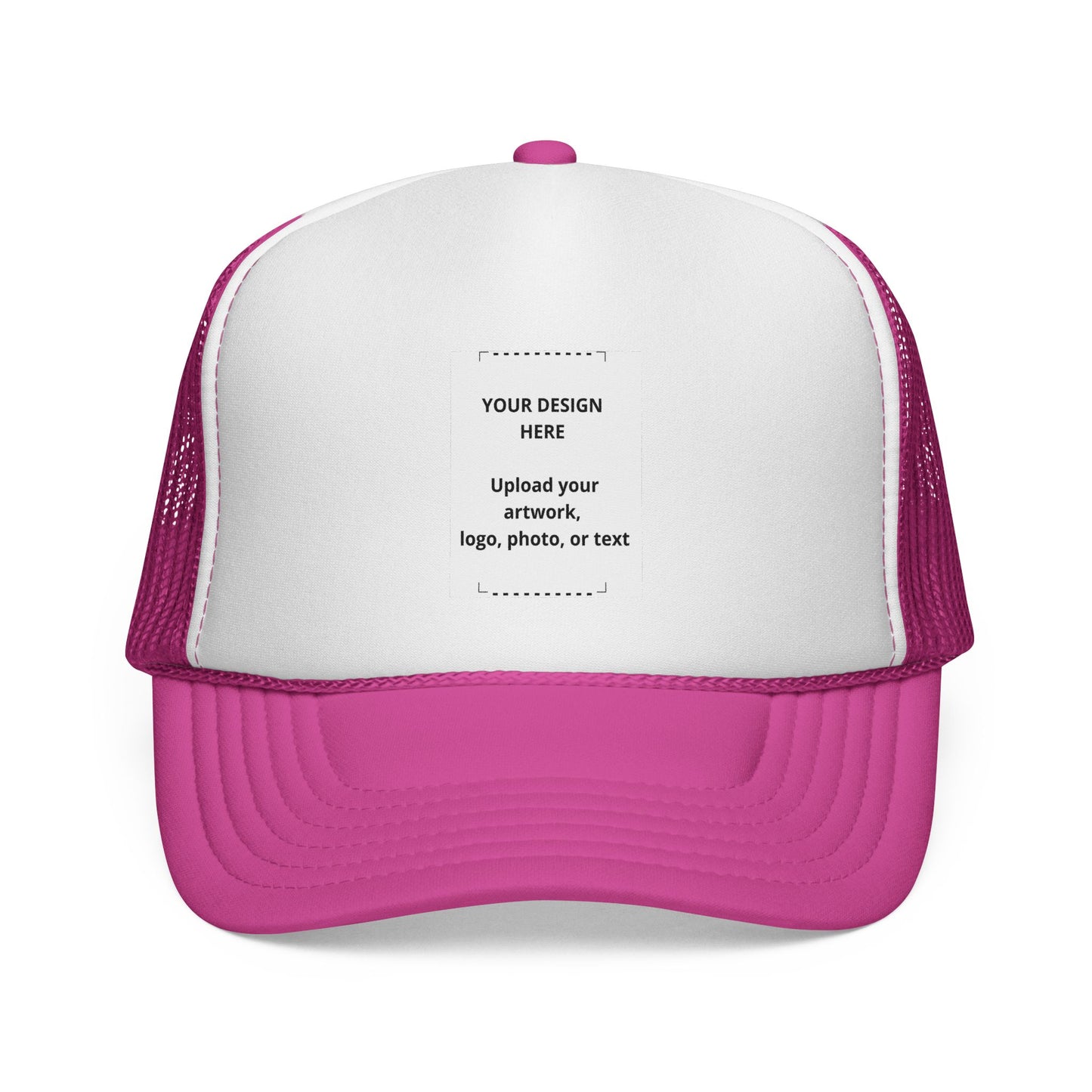 Custom Trucker Cap - Personalized Mesh Snapback Hat for Logos & Photos
