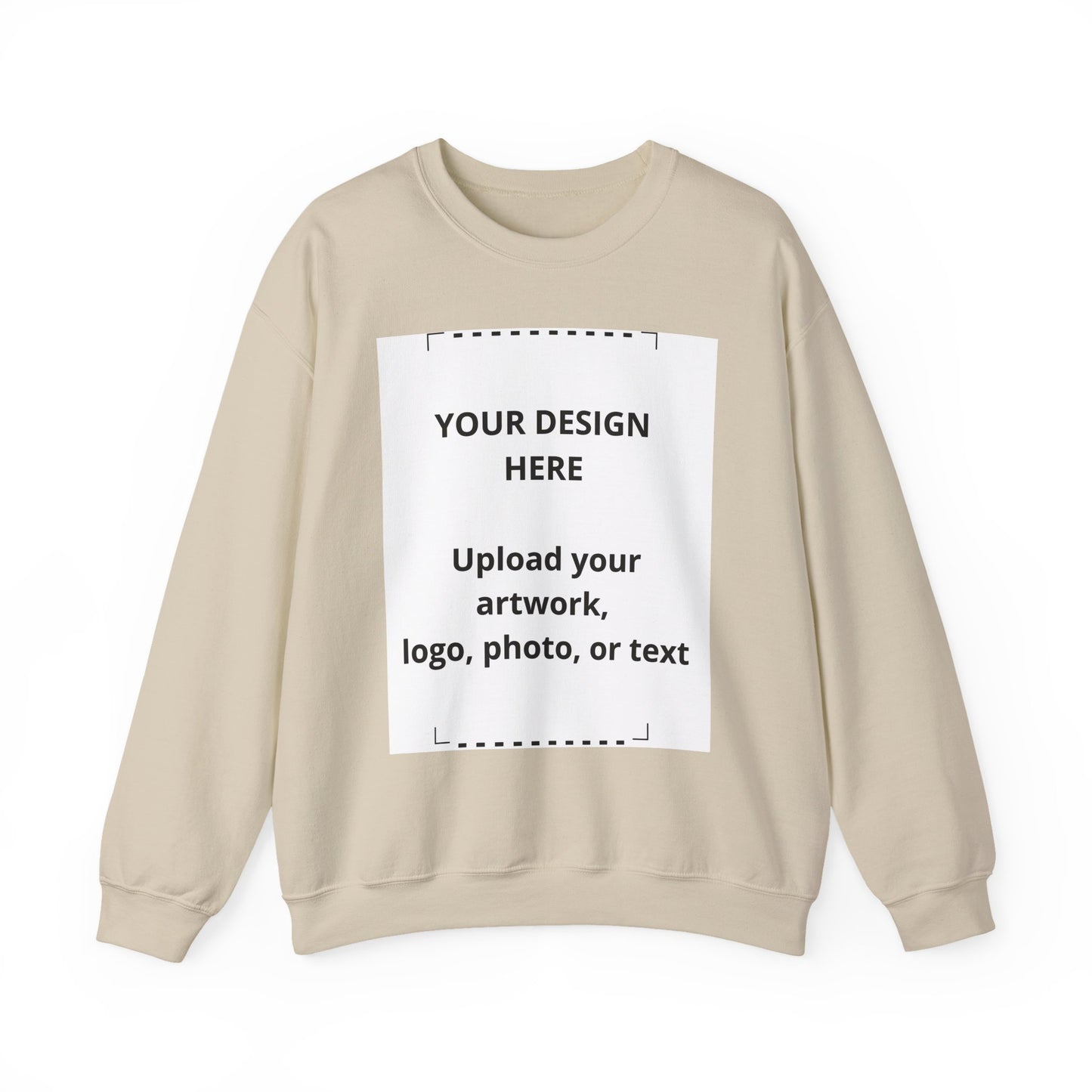 Crewneck Sweatshirt — Customizable Blank Design Template