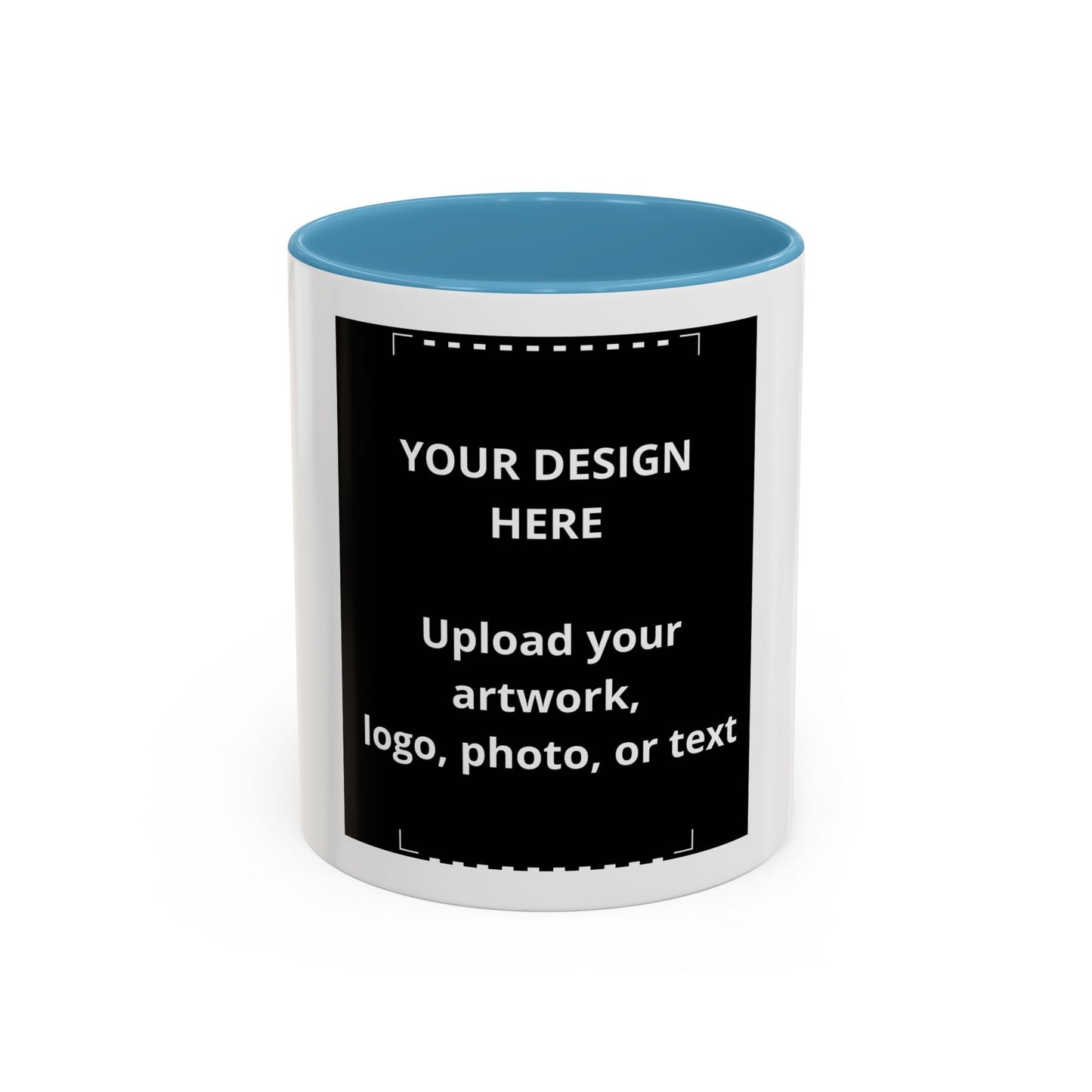 Custom Accent Coffee Mug — Personalized Photo & Logo Coffee Cup (11oz/15oz)