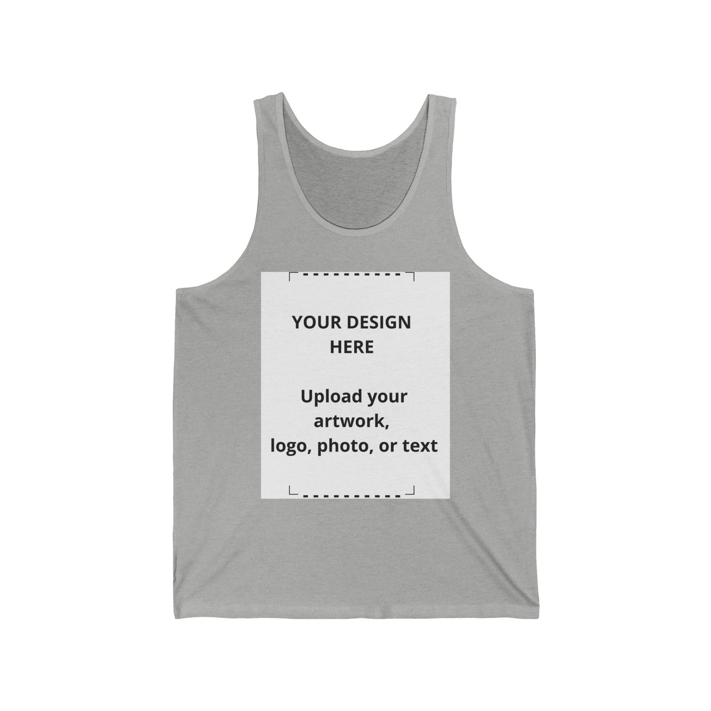 Custom Jersey Tank Top — Personalized Design Upload
