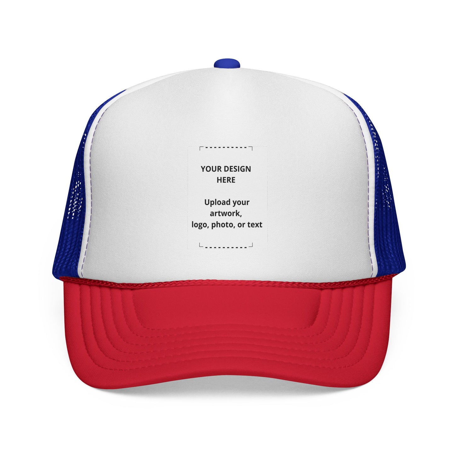 Custom Trucker Cap - Personalized Mesh Snapback Hat for Logos & Photos