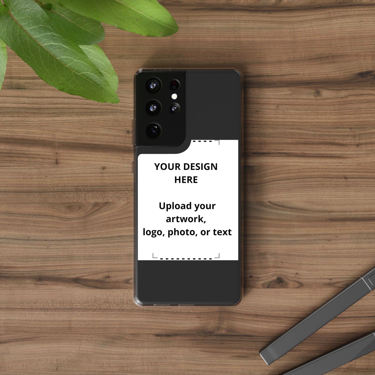 Custom Clear Phone Case — Personalized Photo, Logo & Text iPhone Case