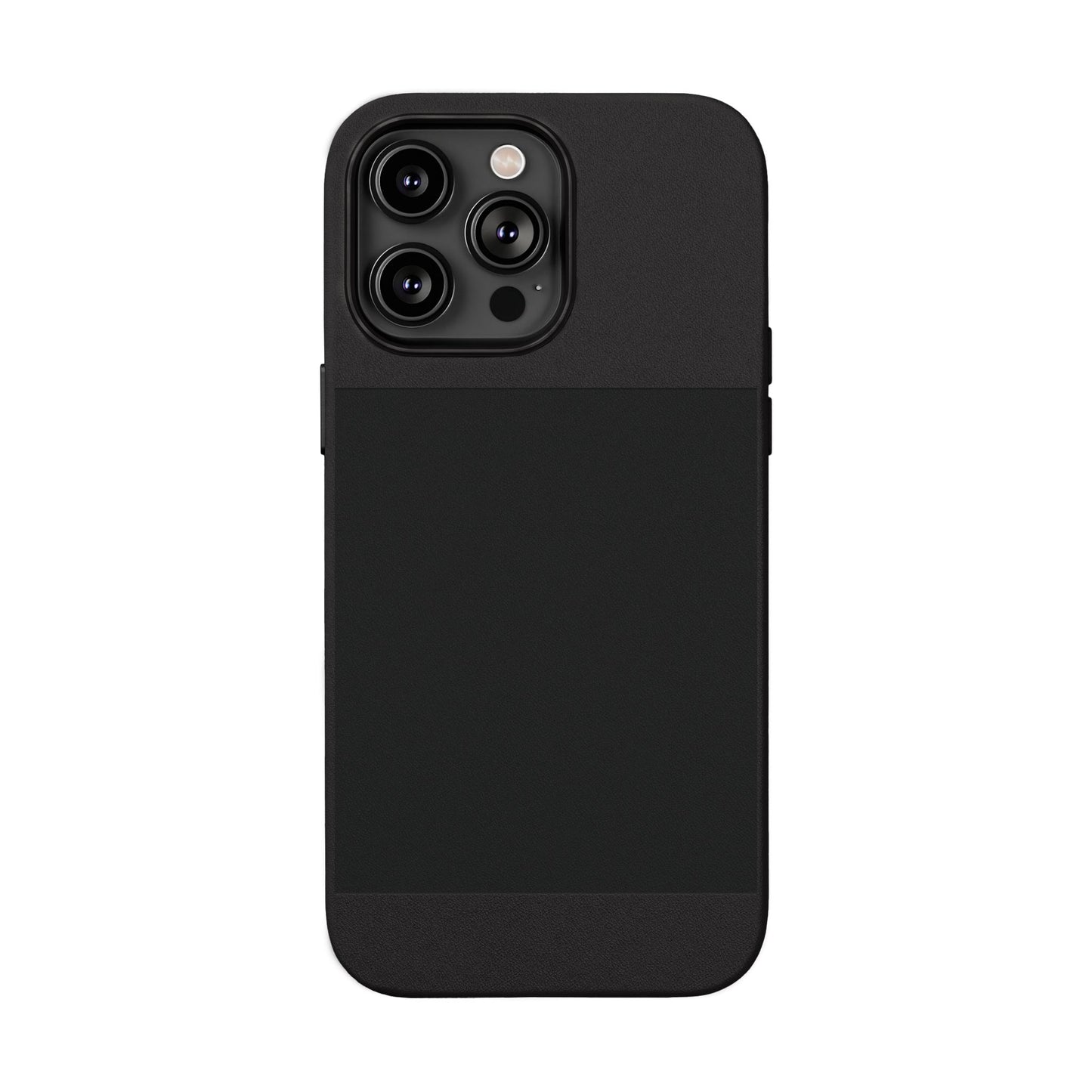 Engravable PU Leather Phone Case — Custom Minimalist Protective Cover