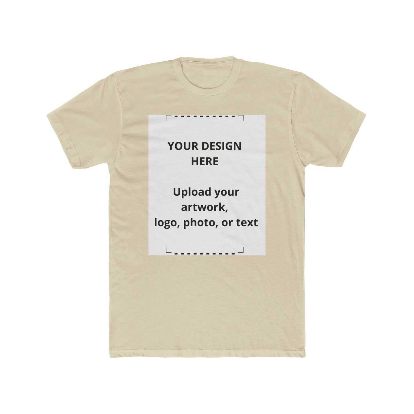 Custom Photo & Logo T‑Shirt — Personalized Crew Tee (Upload Your Design)