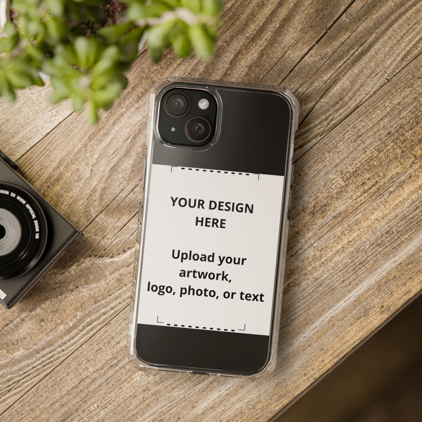 Clear Magnetic Impact Phone Case — Custom Photo or Logo Insert