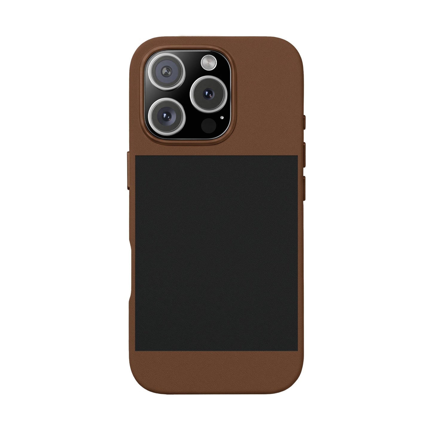 Engravable PU Leather Phone Case — Custom Minimalist Protective Cover