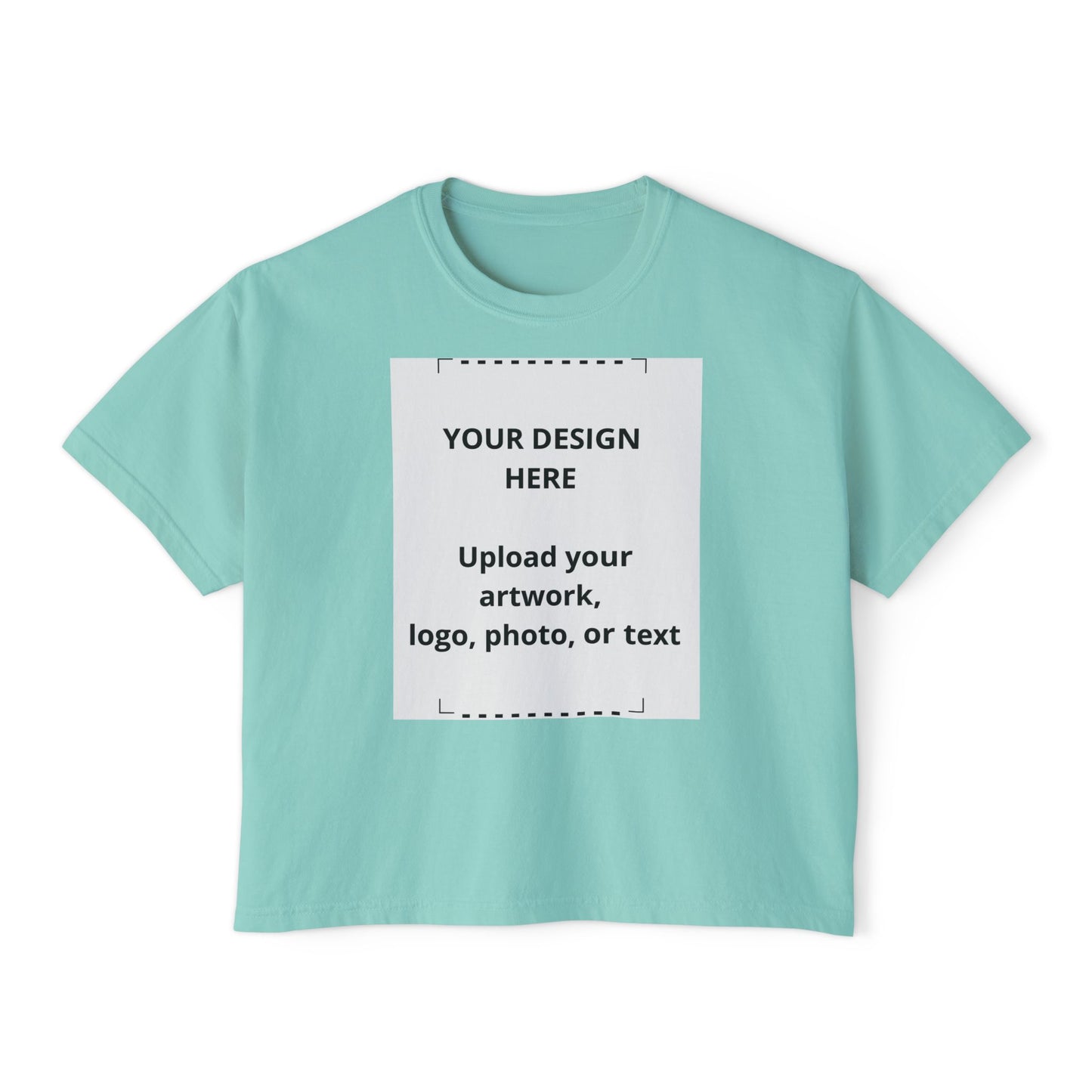 Women's Boxy Tee - Customizable Graphic Crop T-Shirt