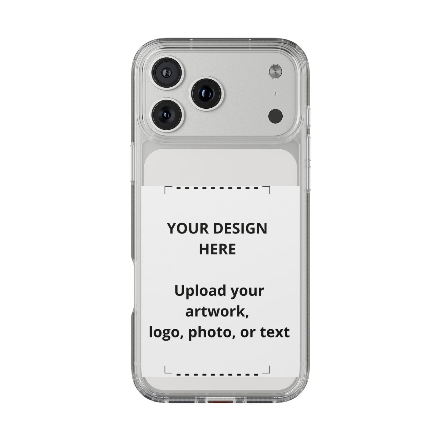 Custom Clear Phone Case — Personalized Photo, Logo & Text iPhone Case