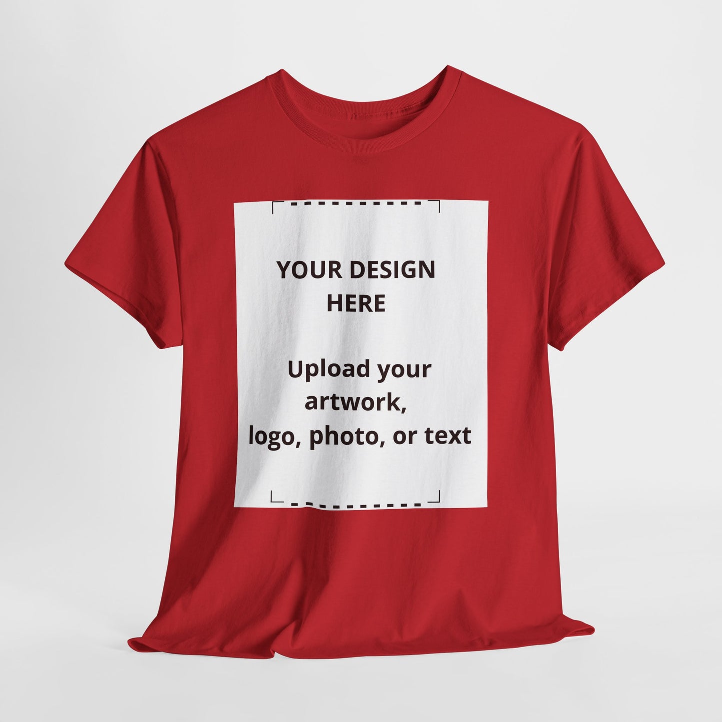 Customizable White T‑Shirt — Upload Your Design, Photo or Logo