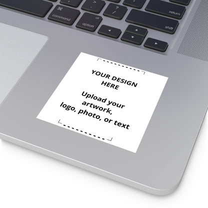 Custom Square Vinyl Stickers — Personalized Logo, Photo & Text Decals