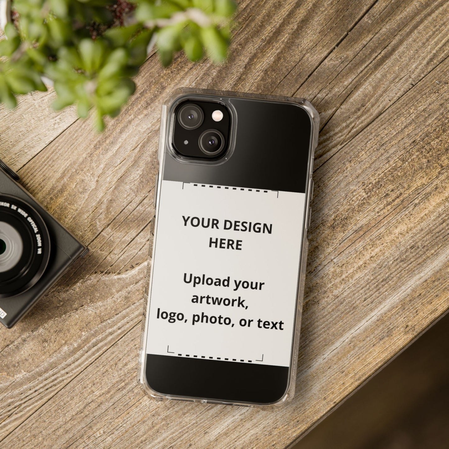 Clear Magnetic Phone Case — Customizable Impact-Resistant iPhone Cover