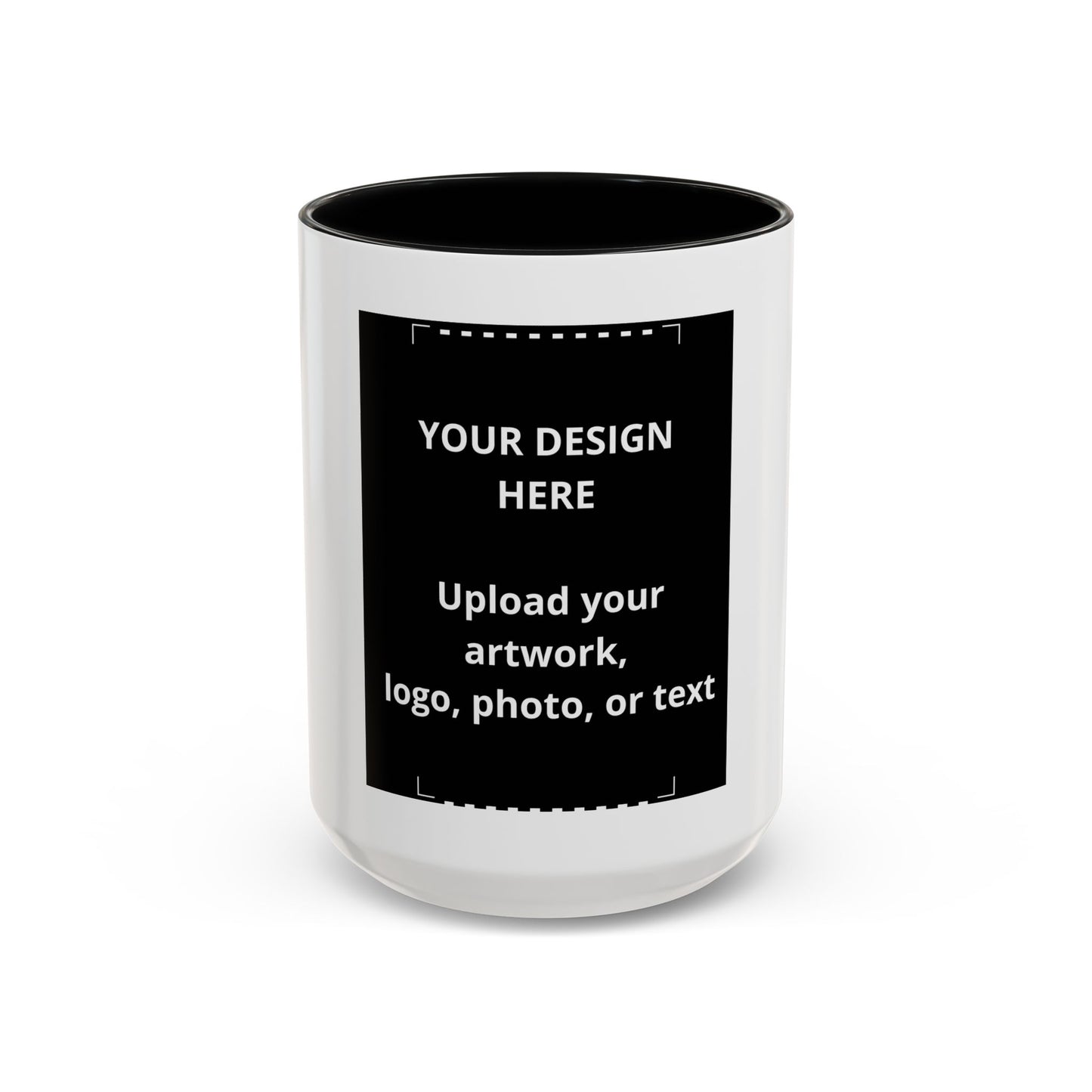 Custom Accent Coffee Mug — Personalized Photo & Logo Coffee Cup (11oz/15oz)