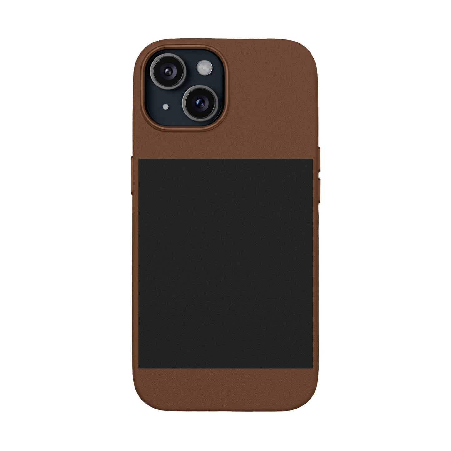Engravable PU Leather Phone Case — Custom Minimalist Protective Cover