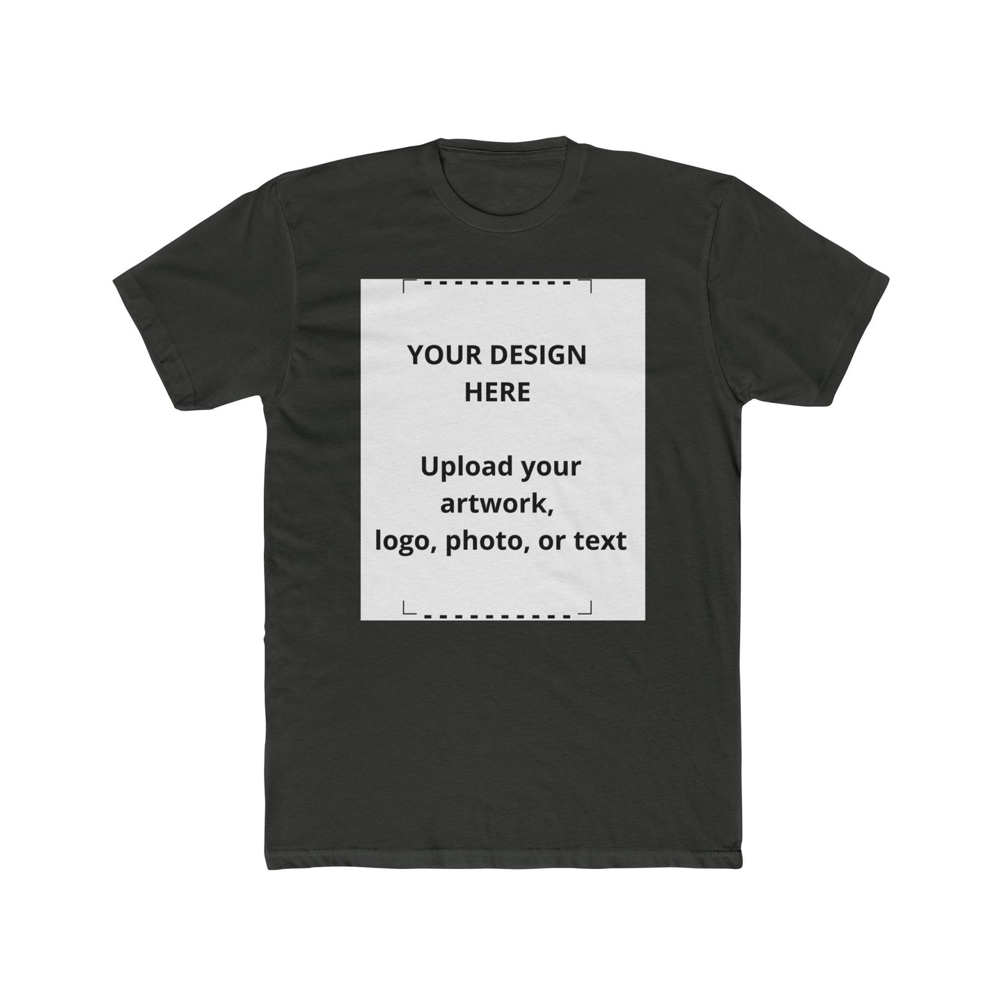 Custom Photo & Logo T‑Shirt — Personalized Crew Tee (Upload Your Design)