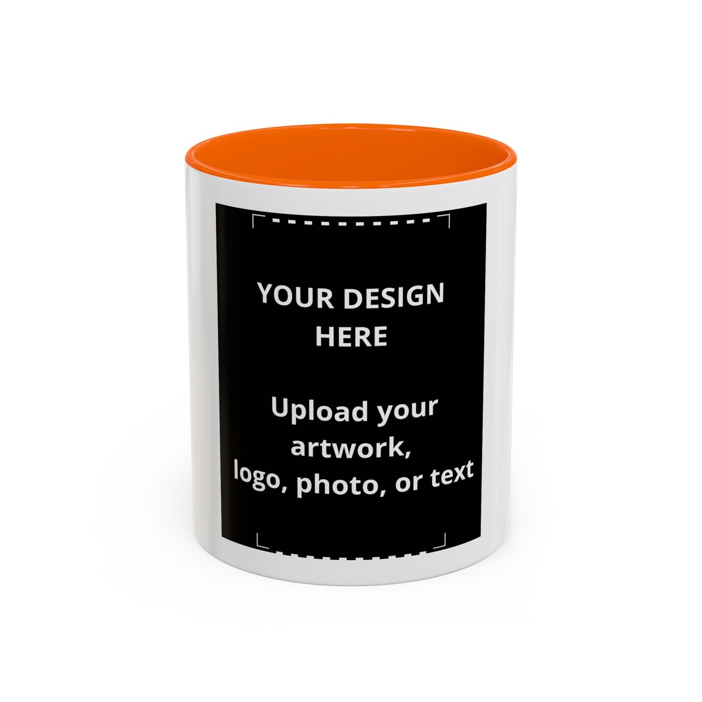 Custom Accent Coffee Mug — Personalized Photo & Logo Coffee Cup (11oz/15oz)