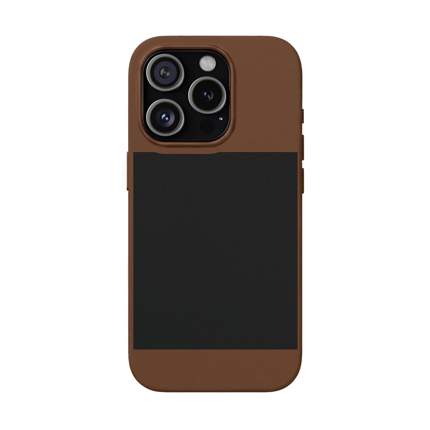 Engravable PU Leather Phone Case — Custom Minimalist Protective Cover