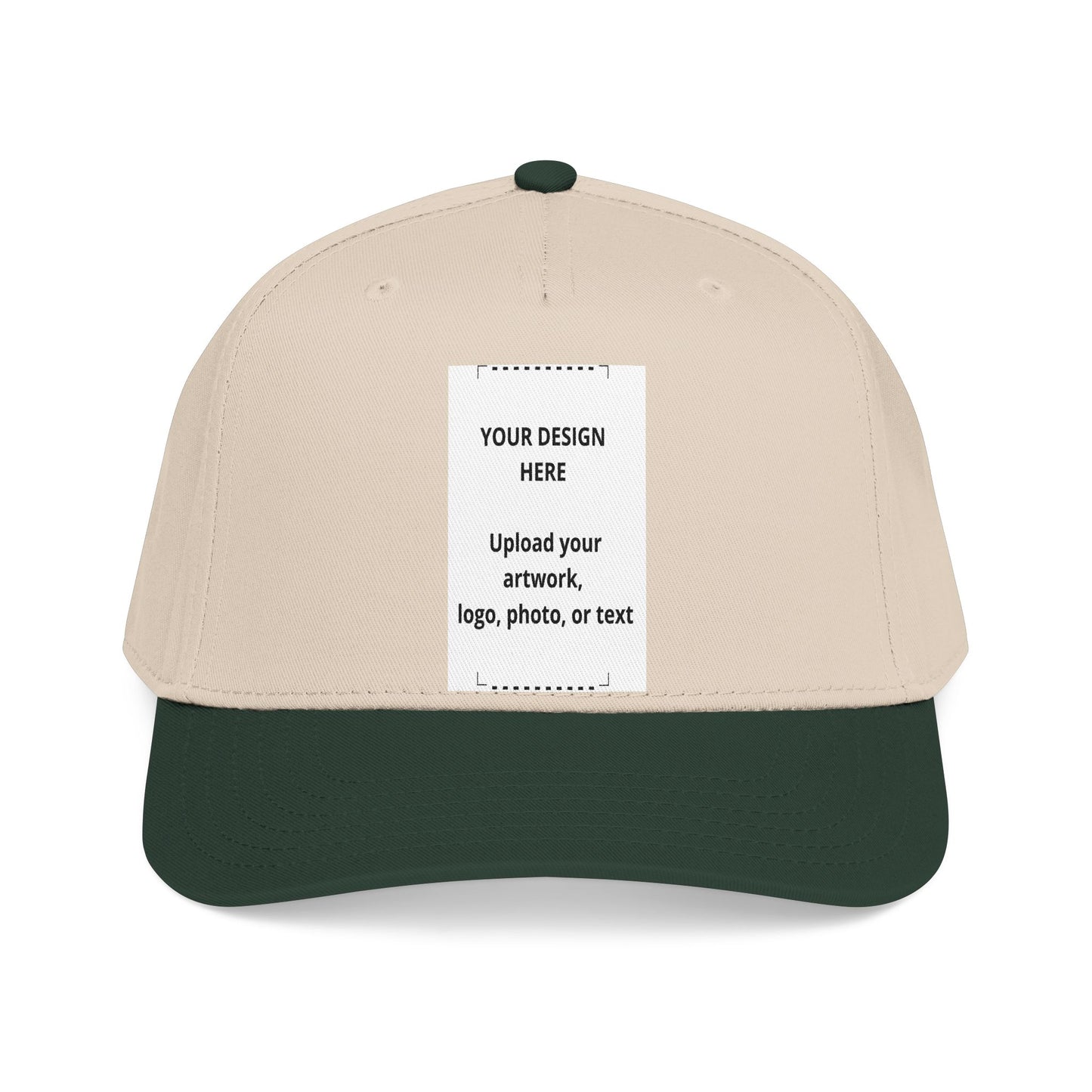 Custom Mid-Profile Baseball Cap — Personalized Embroidered Patch Hat