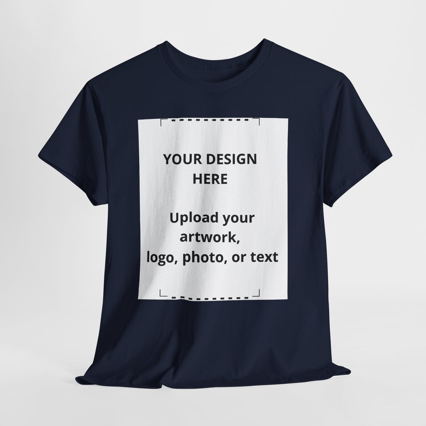 Customizable White T‑Shirt — Upload Your Design, Photo or Logo