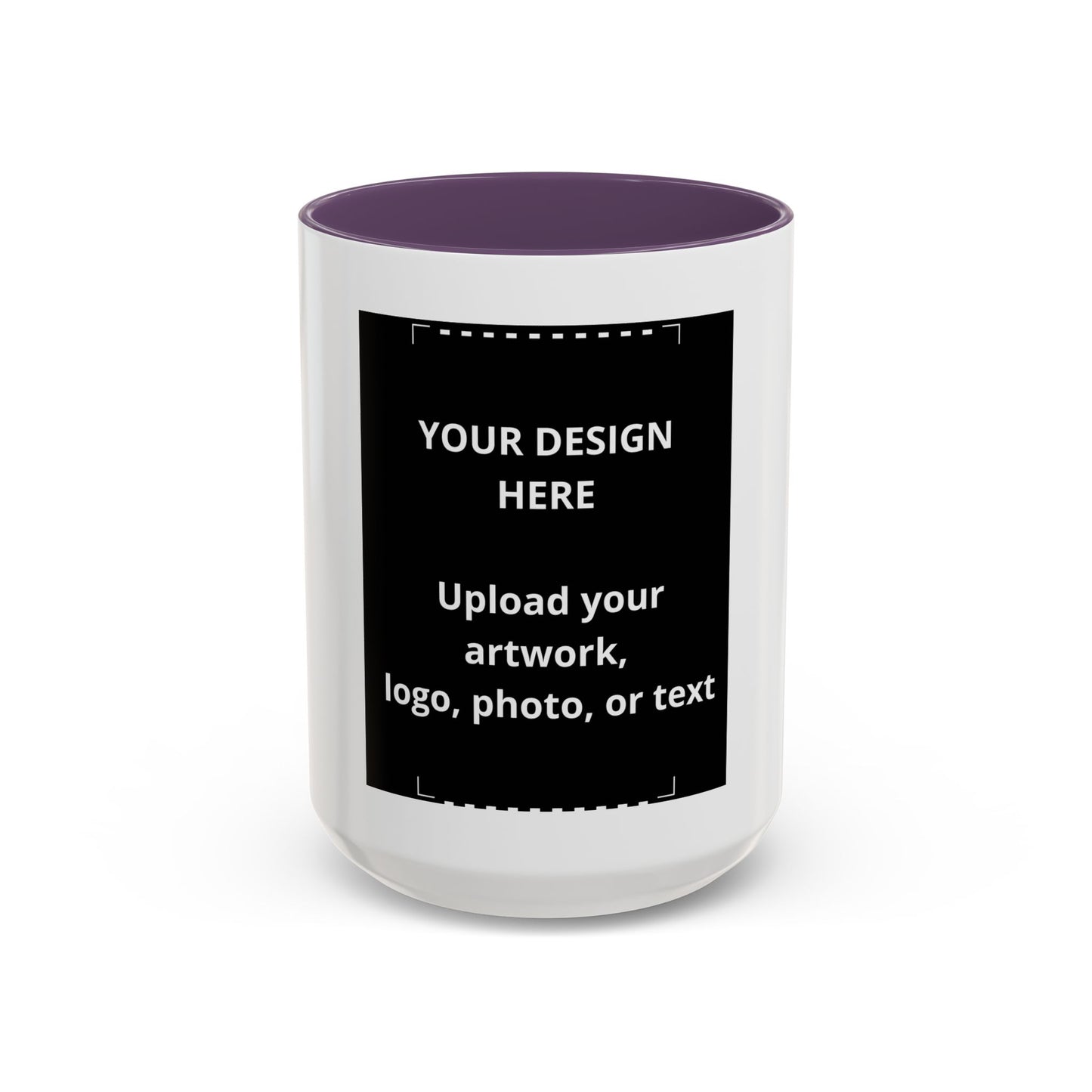 Custom Accent Coffee Mug — Personalized Photo & Logo Coffee Cup (11oz/15oz)