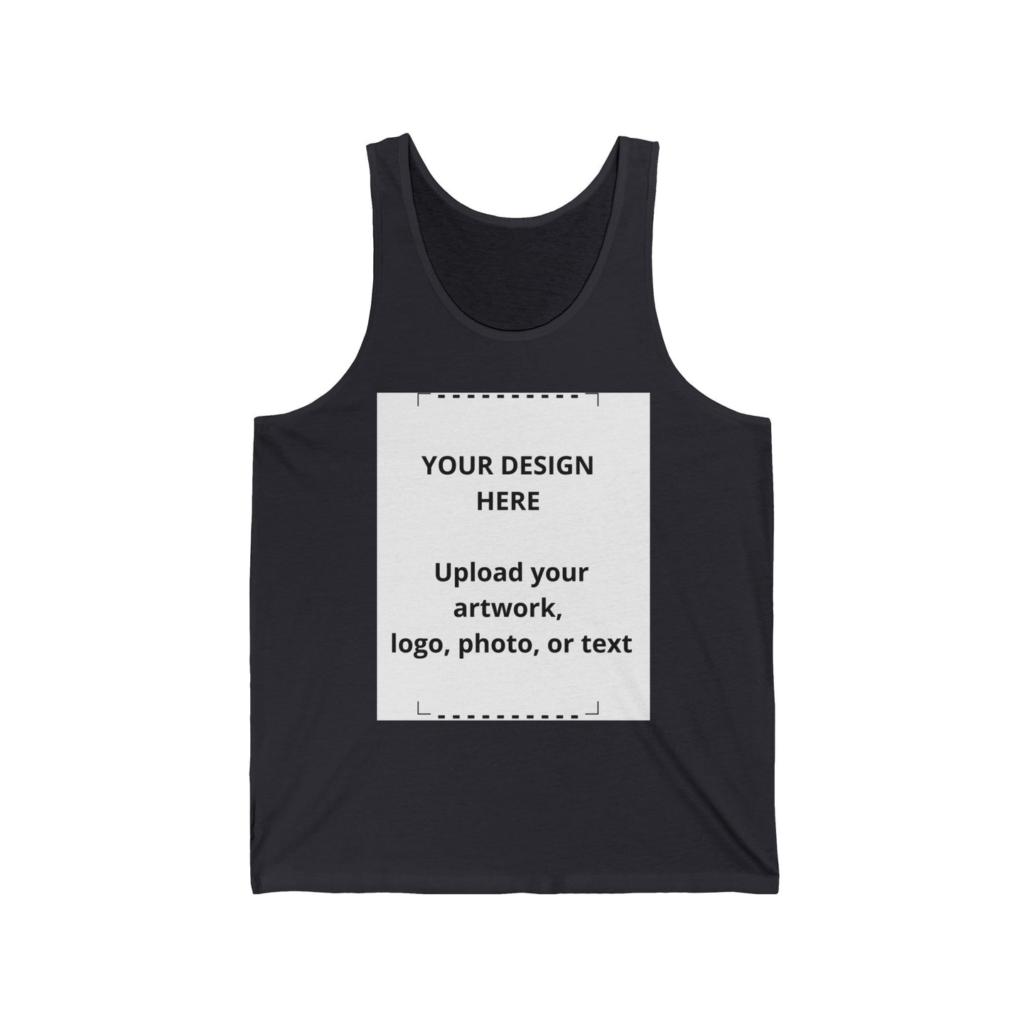 Custom Jersey Tank Top — Personalized Design Upload