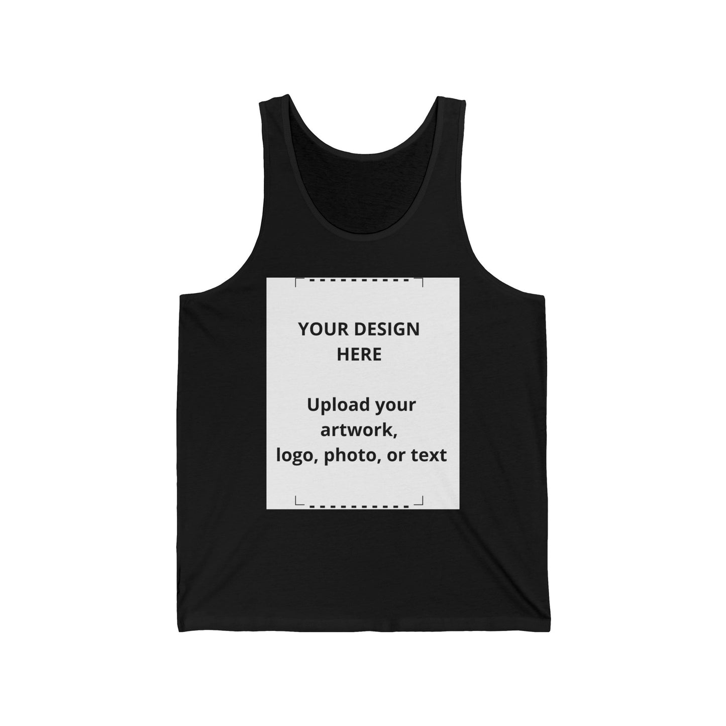 Custom Jersey Tank Top — Personalized Design Upload