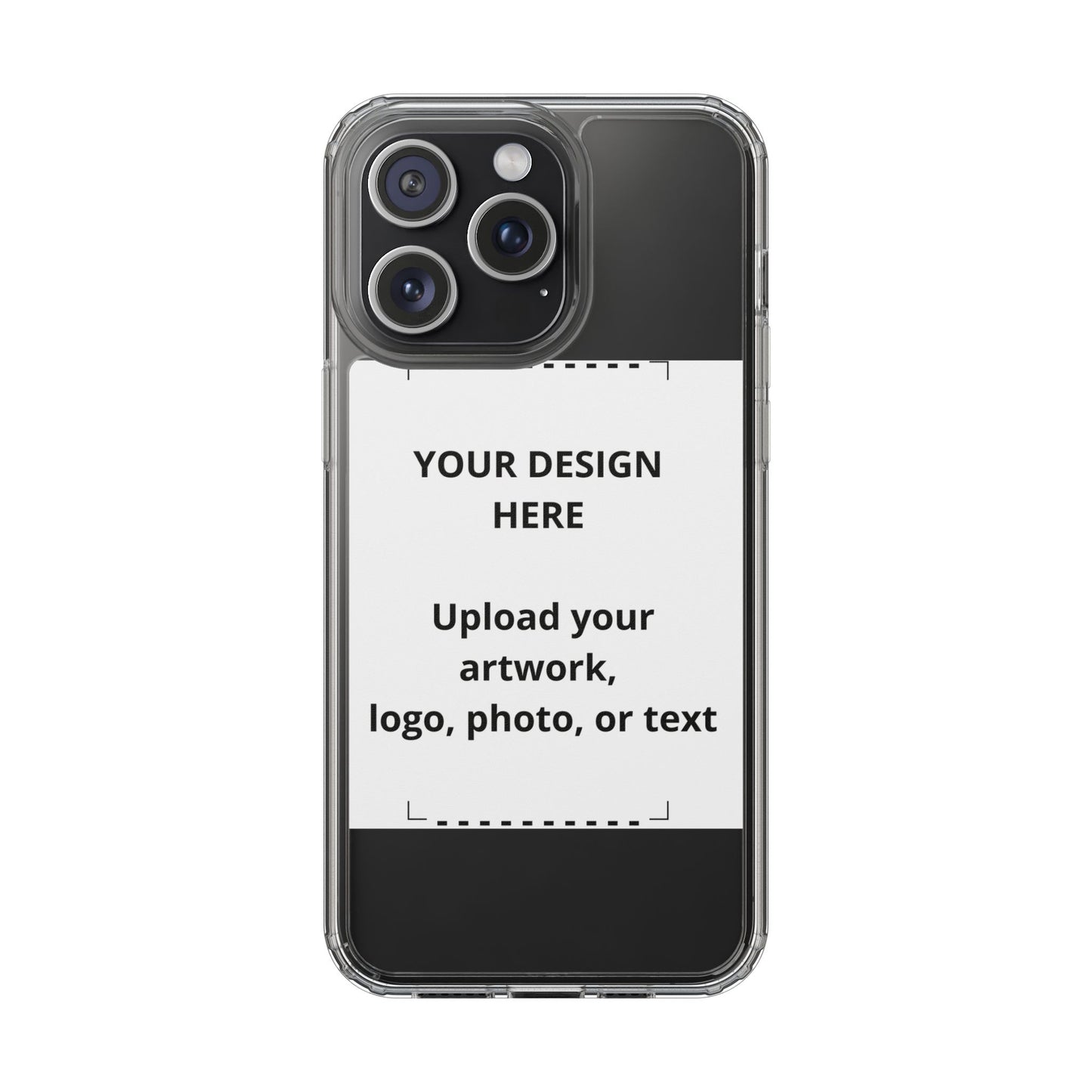 Custom Clear Phone Case — Personalized Photo, Logo & Text iPhone Case