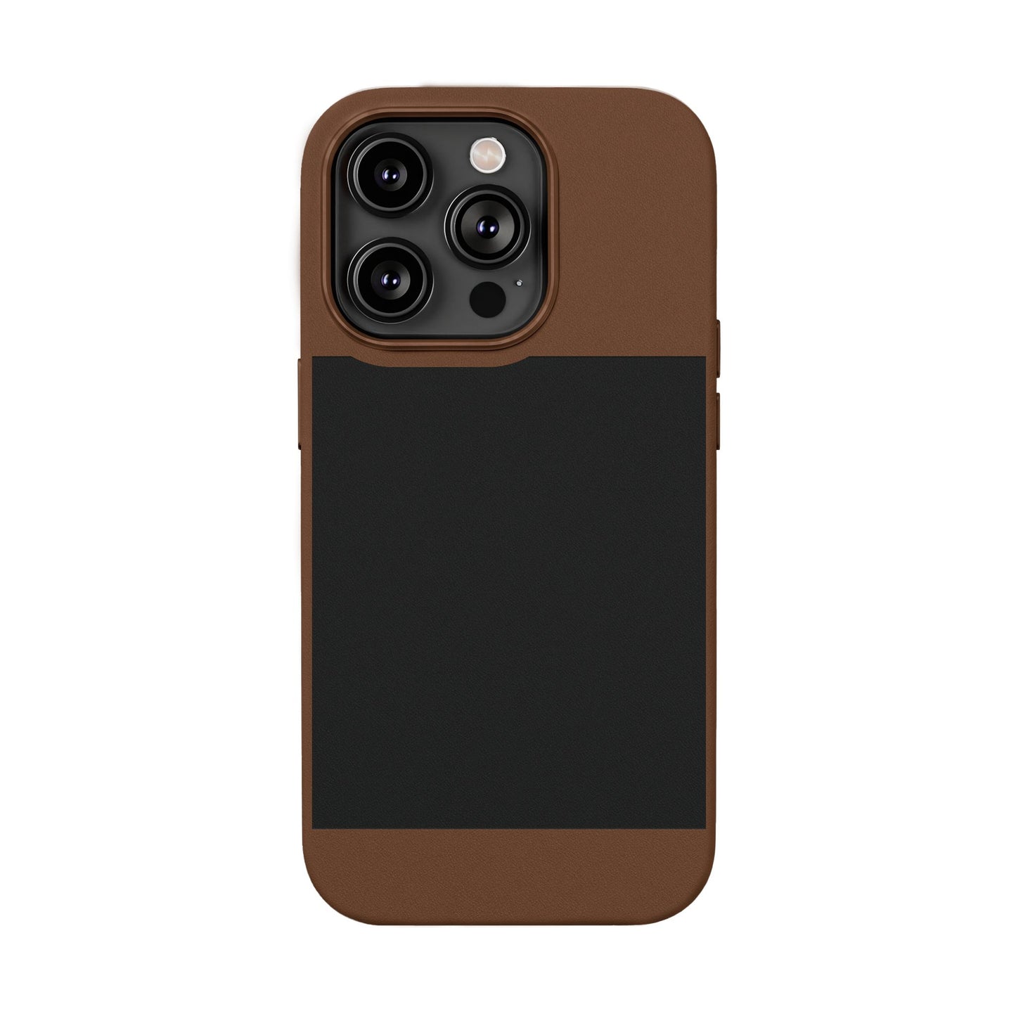 Engravable PU Leather Phone Case — Custom Minimalist Protective Cover