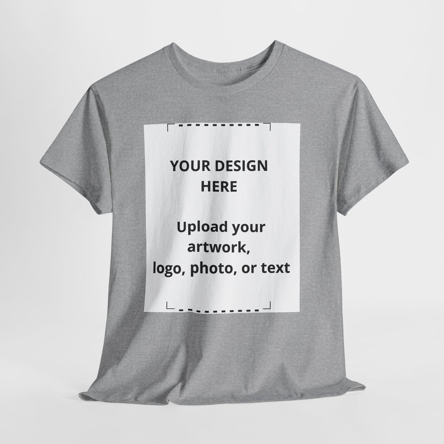 Customizable White T‑Shirt — Upload Your Design, Photo or Logo