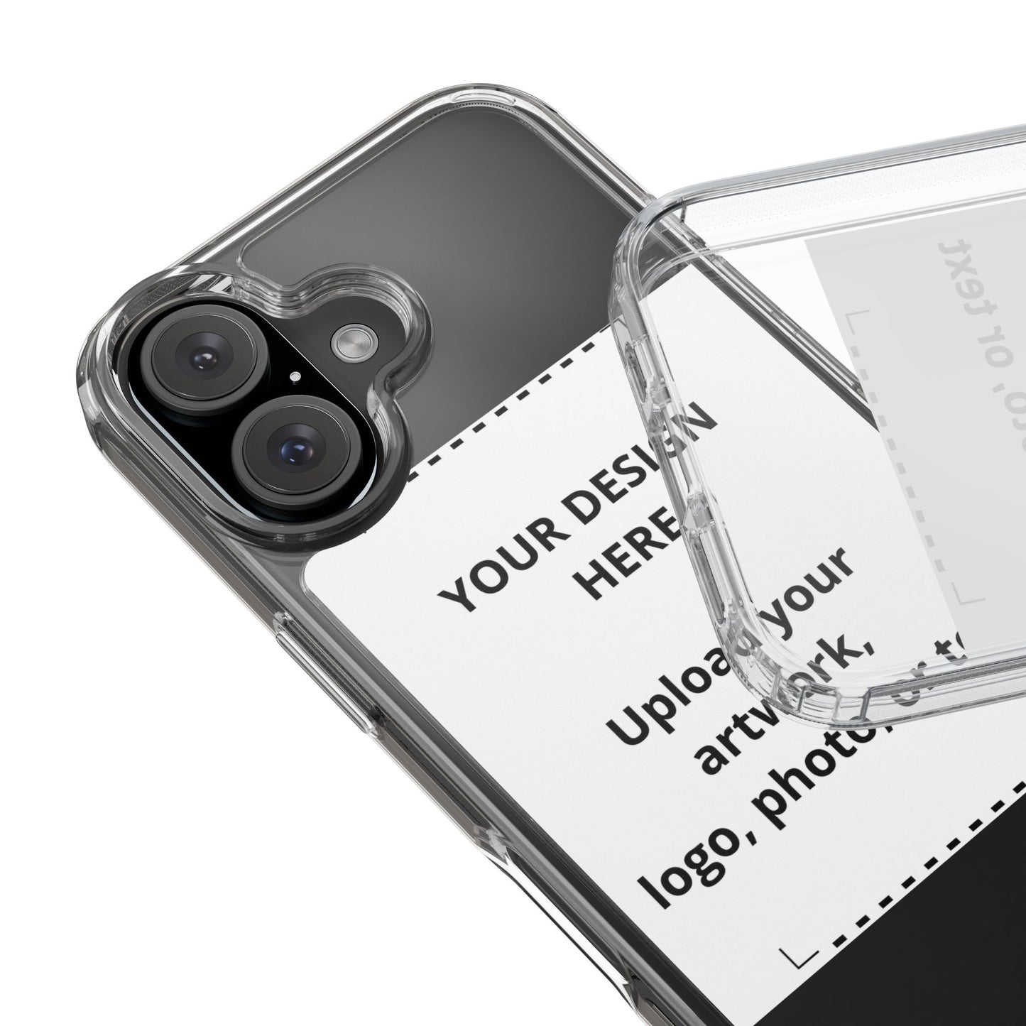 Custom Clear Phone Case — Personalized Photo, Logo & Text iPhone Case