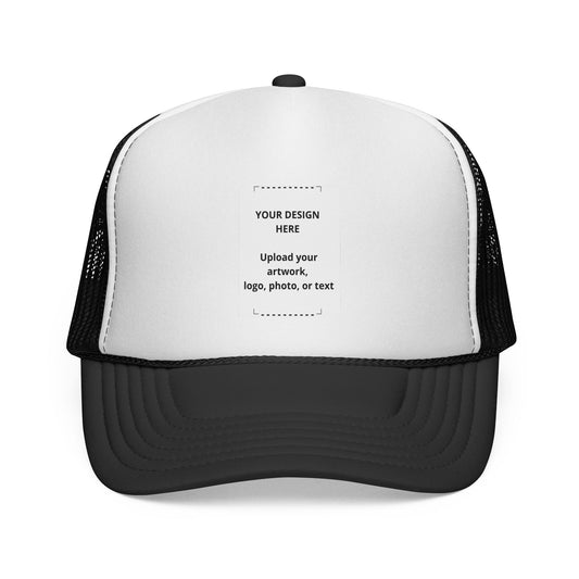 Custom Trucker Cap - Personalized Mesh Snapback Hat for Logos & Photos