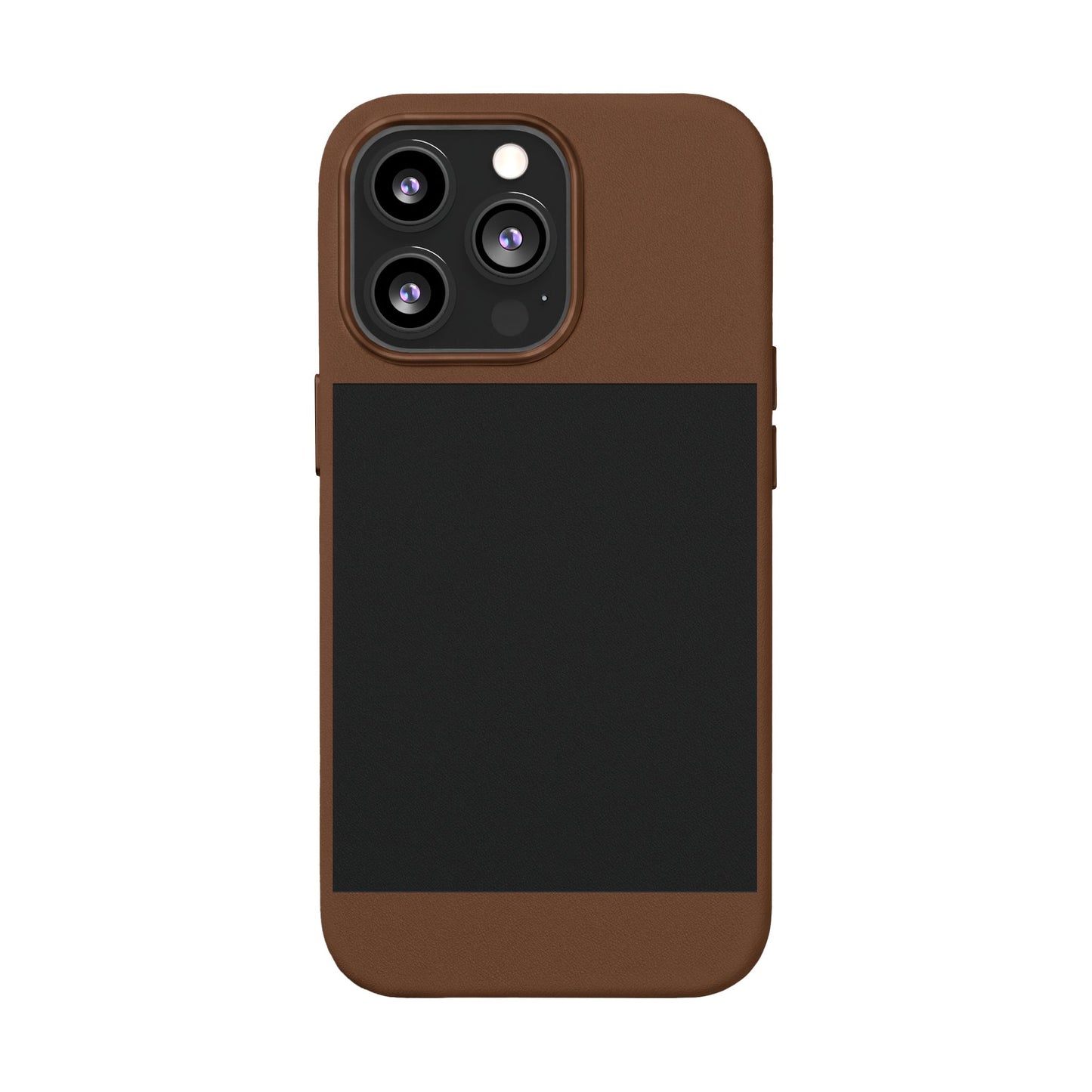 Engravable PU Leather Phone Case — Custom Minimalist Protective Cover