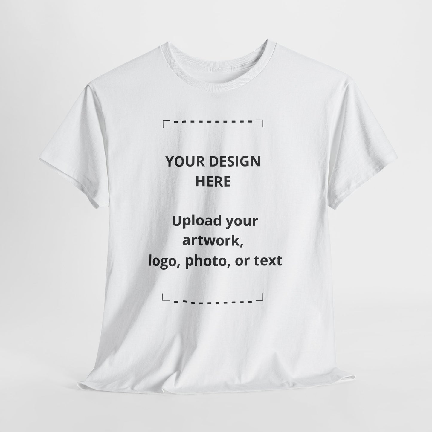 Customizable White T‑Shirt — Upload Your Design, Photo or Logo
