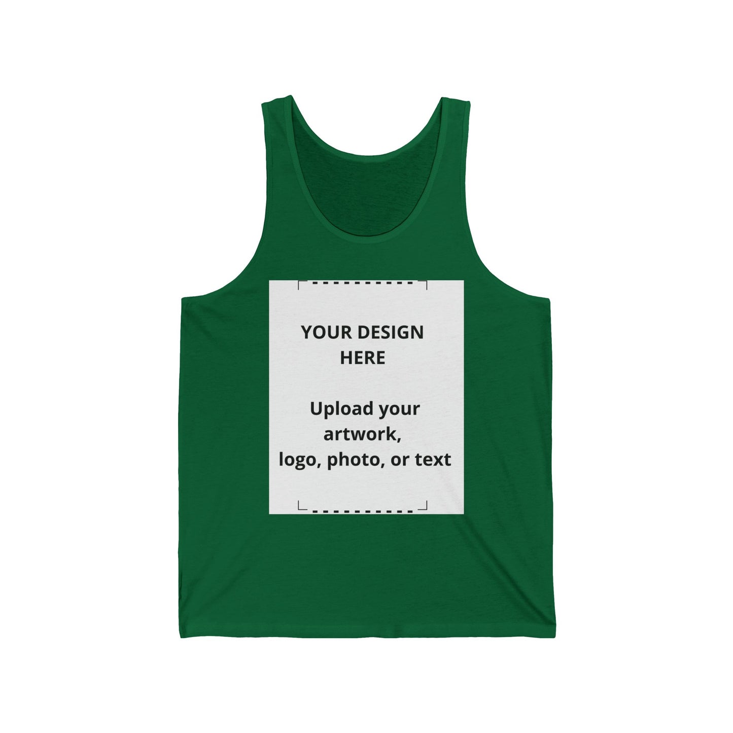 Custom Jersey Tank Top — Personalized Design Upload