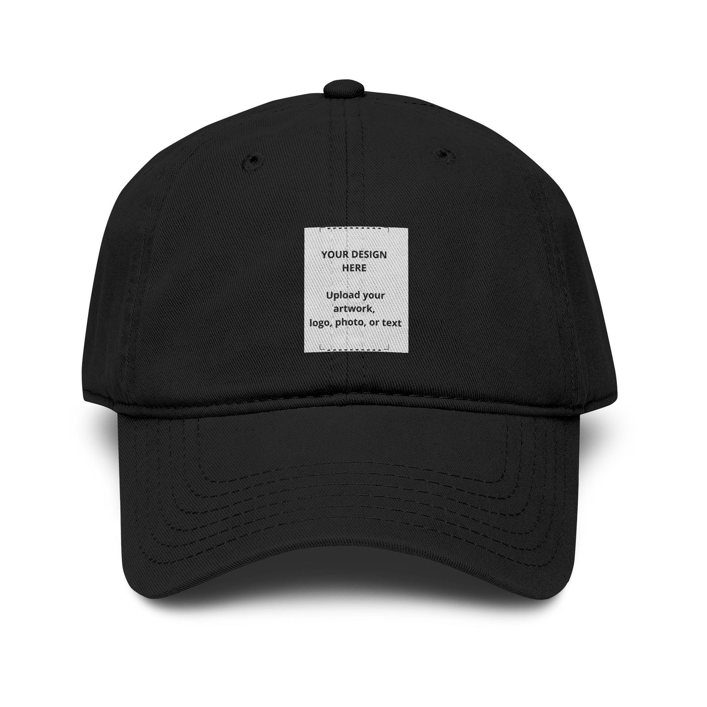 Washed Baseball Cap — Vintage Garment-Washed Dad Hat (Customizable Patch)