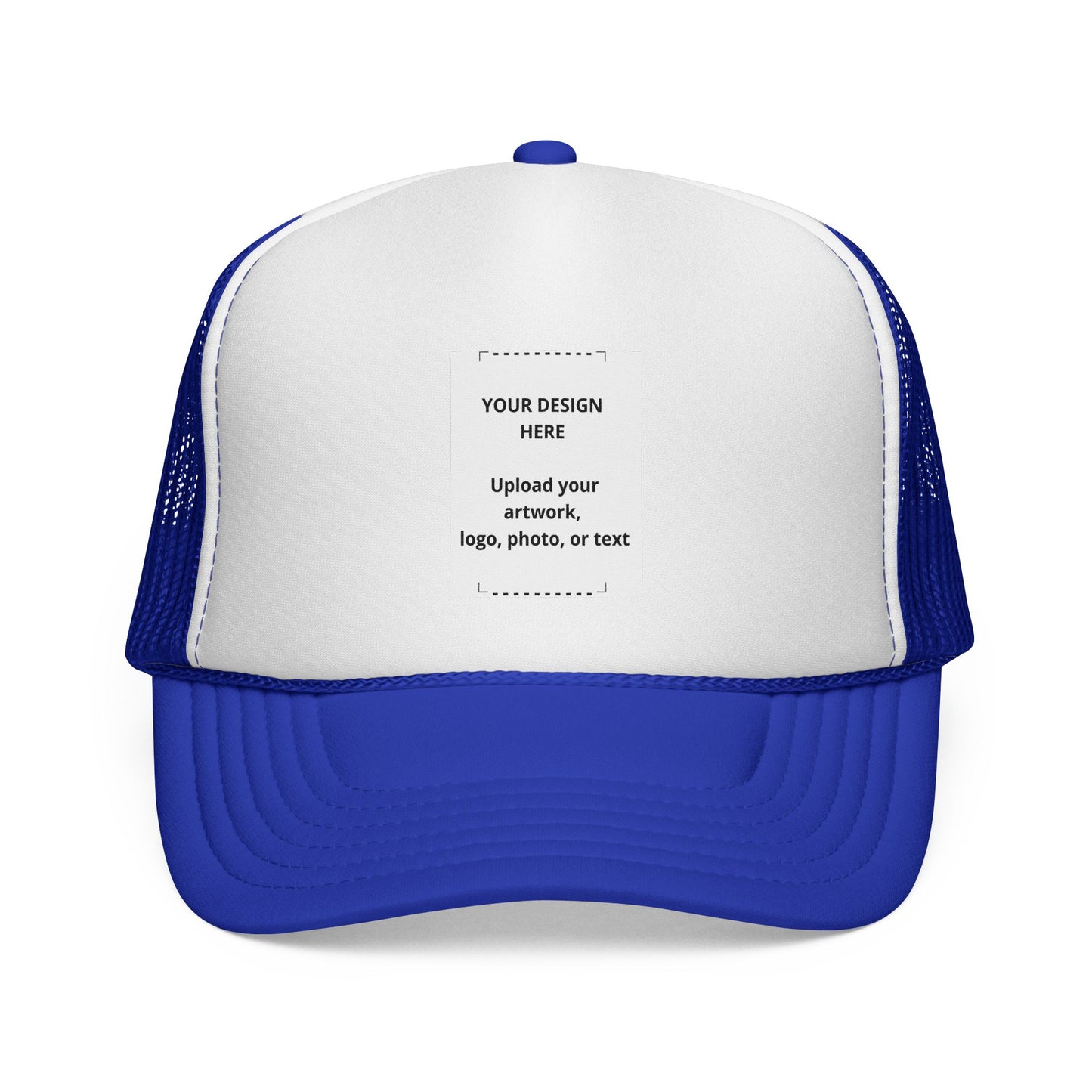 Custom Trucker Cap - Personalized Mesh Snapback Hat for Logos & Photos