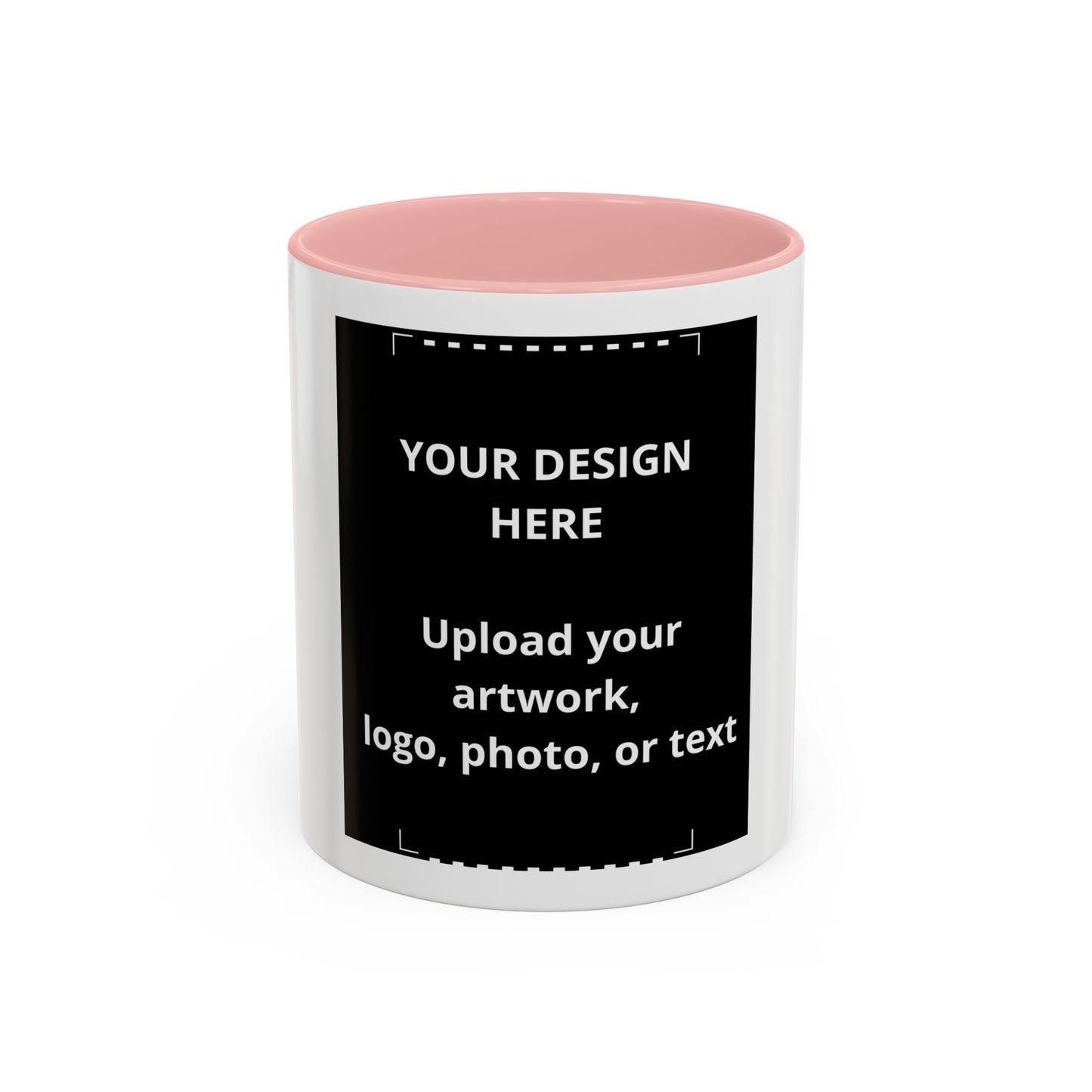 Custom Accent Coffee Mug — Personalized Photo & Logo Coffee Cup (11oz/15oz)